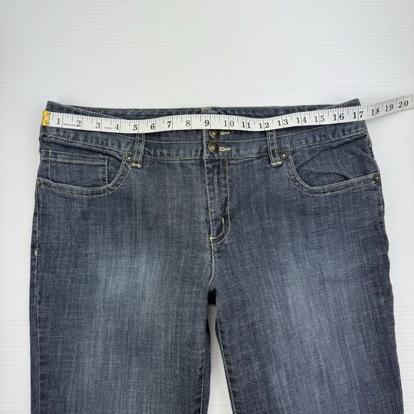 Daisy Fuentes Moda Jeans Women’s Sz 12 Bootcut Low Rise Denim Blue Y2K Style - Picture 6 of 12